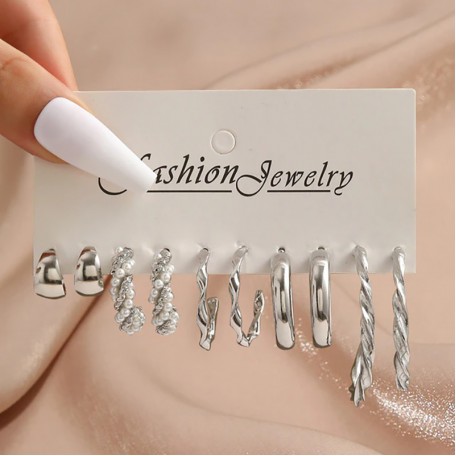 Набор бижутерия серьги из медицинской стали TRENDY Earrings 5446925