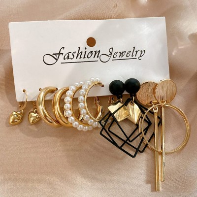 Набор бижутерия серьги из медицинской стали TRENDY Earrings 54677
