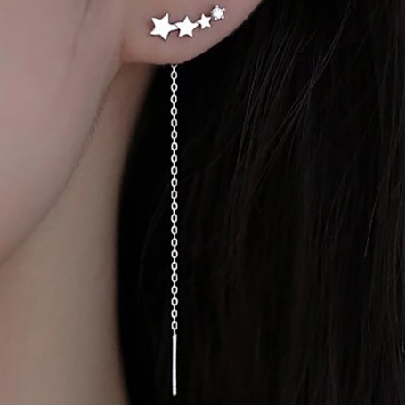 Набор бижутерия серьги из медицинской стали TRENDY Stars AC1278B