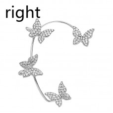 Набор бижутерия серьги-клипсы-каффы-бабочки из медицинской стали Butterfly
