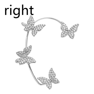 Набор бижутерия серьги-клипсы-каффы-бабочки из медицинской стали Butterfly