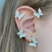 Набор бижутерия серьги-клипсы-каффы-бабочки из медицинской стали Butterfly