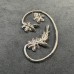 Набор бижутерия серьги-клипсы-каффы-бабочки из медицинской стали Flower