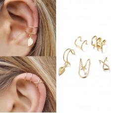 Set jewelry earrings-clip-cuffs made of medical steel LATS Clip Earrings 66757
