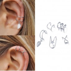 Набор бижутерия серьги-клипсы-каффы из медицинской стали LATS Clip Earrings 66758