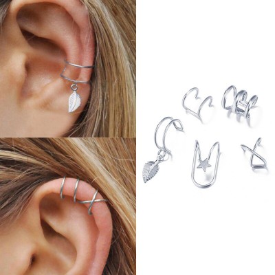 Набор бижутерия серьги-клипсы-каффы из медицинской стали LATS Clip Earrings 66758