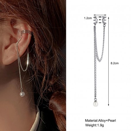 Бижутерия серьги-клипсы-каффы из медицинской стали JWER Style 1