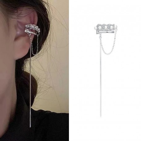 Бижутерия серьги-клипсы-каффы из медицинской стали JWER Style 10