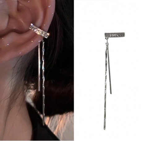 Бижутерия серьги-клипсы-каффы из медицинской стали JWER Style 5