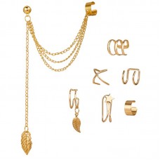 Set jewelry earrings-clip-cuffs made of medical steel LATS Clip Earrings 5007651-66934