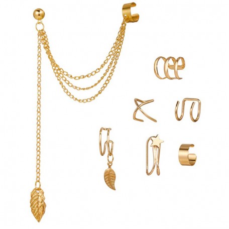 Набор бижутерия серьги-клипсы-каффы из медицинской стали LATS Clip Earrings 5007651-66934