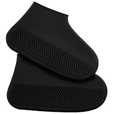Силиконовые бахилы от дождя и грязи Elastic Shoes Резиновые чехлы на обувь большие многоразовые водонепроницаемые