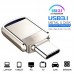 Флеш накопитель-память 2в1 Xiaomi в металлическом корпусе USB3.0 + TYPE-C 64GB