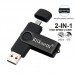 Флеш накопитель-память 2в1 Bliksem Micro USB+USB2.0 OTG 64GB
