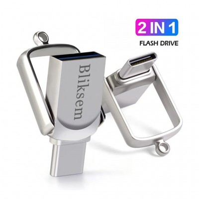 Флеш накопитель-память 2в1 Bliksem MINI TYPE-C+USB2.0 64GB