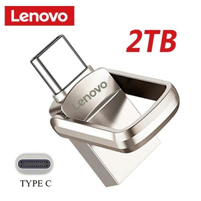 Флеш накопитель-память 2в1 Lenovo в металлическом корпусе USB3.0 + TYPE-C 2TB