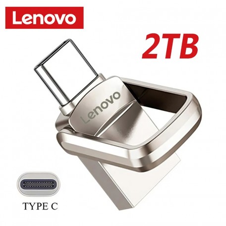 Флеш накопитель-память 2в1 Lenovo в металлическом корпусе USB3.0 + TYPE-C 2TB