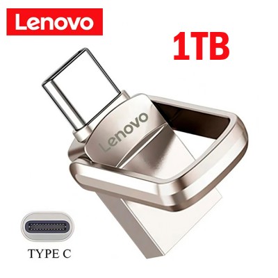 Флеш накопитель-память 2в1 Lenovo в металлическом корпусе USB3.0 + TYPE-C 1TB