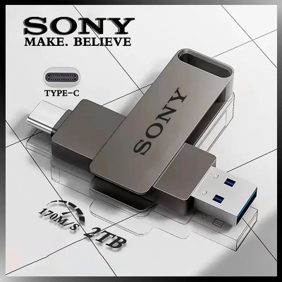 Флеш накопитель-память 2в1 SONY в металлическом корпусе USB3.0 + TYPE-C 2TB