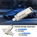 Флеш накопитель-память 2в1 SONY в металлическом корпусе USB3.0 + TYPE-C 2TB