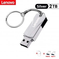 Flash memory Lenovo in a metal case USB3.0 + adapter TYPE-C+Micro USB 2TB