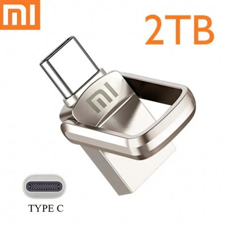 Флеш накопитель-память 2в1 Xiaomi в металлическом корпусе USB3.0 + TYPE-C 2TB