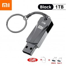 Флеш накопичувач-пам'ять Xiaomi у металевому корпусі USB3.0 + перехідники TYPE-C+Micro USB 1TB