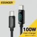 Кабель для зарядки и передачи данных Essager LED Digital Display 7A/100W USB Type-C to USB Type-C 1 м Кабель для зарядки и передачи данных Essager LED Digital Display 7A/100W USB Type-C to USB Type-C 1 м