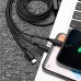 Кабель для зарядки и передачи данных 3в1 2.4A USB Type-A to Lightning USB Type-C Micro USB 1.2 м
