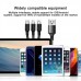 Кабель для зарядки и передачи данных 3в1 2.4A USB Type-A to Lightning USB Type-C Micro USB 1.2 м