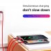 Кабель для зарядки и передачи данных 3в1 2.4A USB Type-A to Lightning USB Type-C Micro USB 1.2 м