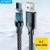 Кабель для зарядки и передачи данных QCMAX LED Digital Display 7A/120W USB Type-A to USB Type-C 1 м Кабель для зарядки и передачи данных QCMAX LED Digital Display 7A/120W USB Type-A to USB Type-C 1 м
