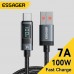 Кабель для зарядки и передачи данных Essager LED Digital Display 7A/100W USB Type-A to USB Type-C 2 м
