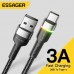 Кабель для зарядки и передачи данных Essager LED Display 3A/40W USB Type-A to USB Type-C 1 м Кабель для зарядки и передачи данных Essager LED Display 3A/40W USB Type-A to USB Type-C 1 м