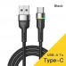 Кабель для зарядки и передачи данных Essager LED Display 3A/40W USB Type-A to USB Type-C 1 м