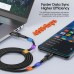 Кабель для быстрой зарядки и передачи данных Toocki 5A/100W USB Type-C to USB Type-C 1 м