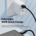 Кабель для зарядки и передачи данных Toocki LED Digital Display 6A/100W USB Type-A to USB Type-C 1 м