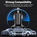 Быстрое автомобильное зарядное устройство от прикуривателя 100W 4 USB + 2 Type-C PD QC3.0 с цифровым дисплеем для ноутбуков, планшетов, смартфонов Apple iPhone, iPad, MacBook, Huawei, Honor, Xiaomi, Samsung, OPPO, Redmi, Realme