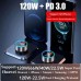 Быстрое автомобильное зарядное устройство от прикуривателя 240W 1 USB + 1 Type-C PD с цифровым дисплеем для ноутбуков, планшетов, смартфонов Apple iPhone, iPad, MacBook, Huawei, Honor, Xiaomi, Samsung, OPPO, Redmi, Realme