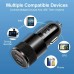 Быстрое автомобильное зарядное устройство от прикуривателя OLAF 68W 1 USB + 1 Type-C PD для ноутбуков, планшетов, смартфонов Apple iPhone, iPad, MacBook, Huawei, Honor, Xiaomi, Samsung, OPPO, Redmi, Realme
