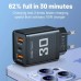 AC charger Phone power supply Maerknon 30W 2 USB A + 1 USB Type-C Fast charging PD+QC3.0 Charging unit for Samsung, IPhone, Xiaomi, Redmi, Huawei, Realme