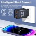AC charger Phone power supply Maerknon 30W 2 USB A + 1 USB Type-C Fast charging PD+QC3.0 Charging unit for Samsung, IPhone, Xiaomi, Redmi, Huawei, Realme
