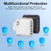 Сетевое зарядное устройство Блок питания для телефона 65W 5 USB + 1 Type-C Быстрая зарядка PD+QC3.0 Блок зарядки для Samsung, IPhone, Xiaomi, Redmi, Huawei, Realme