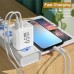 Сетевое зарядное устройство Блок питания для телефона Maerknon 65W GAN 1 USB + 2 Type-C Быстрая зарядка PD+QC3.0 Блок зарядки для Samsung, IPhone, Xiaomi, Redmi, Huawei, Realme