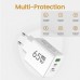 Сетевое зарядное устройство Блок питания для телефона Maerknon 65W GAN 1 USB + 2 Type-C Быстрая зарядка PD+QC3.0 Блок зарядки для Samsung, IPhone, Xiaomi, Redmi, Huawei, Realme