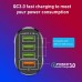 Сетевое зарядное устройство Блок питания для телефона USLION BK-385 с 4 USB-портами 48W Быстрая зарядка QC 3.0 Блок зарядки для Samsung, IPhone, Xiaomi, Redmi, Huawei, Realme