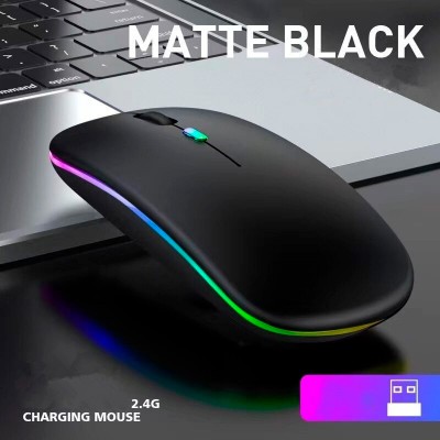 Беспроводная мышка Magic RGB подсветка USB зарядка бесшумная со встроенным аккумулятором 2.4G