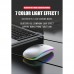Беспроводная мышка Magic RGB подсветка USB зарядка бесшумная со встроенным аккумулятором Bluetooth+2.4G