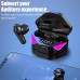 Беспроводные наушники Smart TWS X15 с зарядным кейсом павер банком вакуумные игровые bluetooth 5.0 с RGB LED подсветкой и шумоподавлением