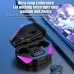 Беспроводные наушники Smart TWS X15 с зарядным кейсом павер банком вакуумные игровые bluetooth 5.0 с RGB LED подсветкой и шумоподавлением